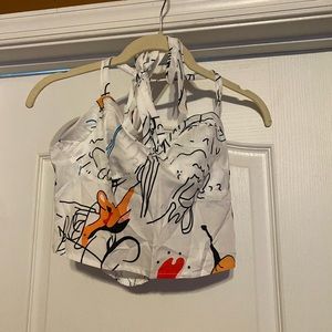 Multi color 2 pc maxi skirt set